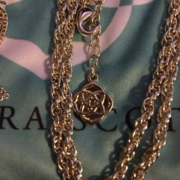 Kendra Scott Rayne Chalcedon gold - Picture 3 of 4